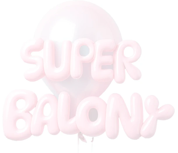 Super Balony Gaudeo Balonowy napis Super Balony