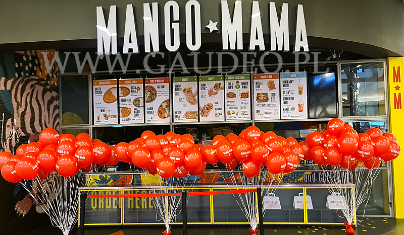 Balony z helem na otwarcie restauracji w Galerii Magnolia
