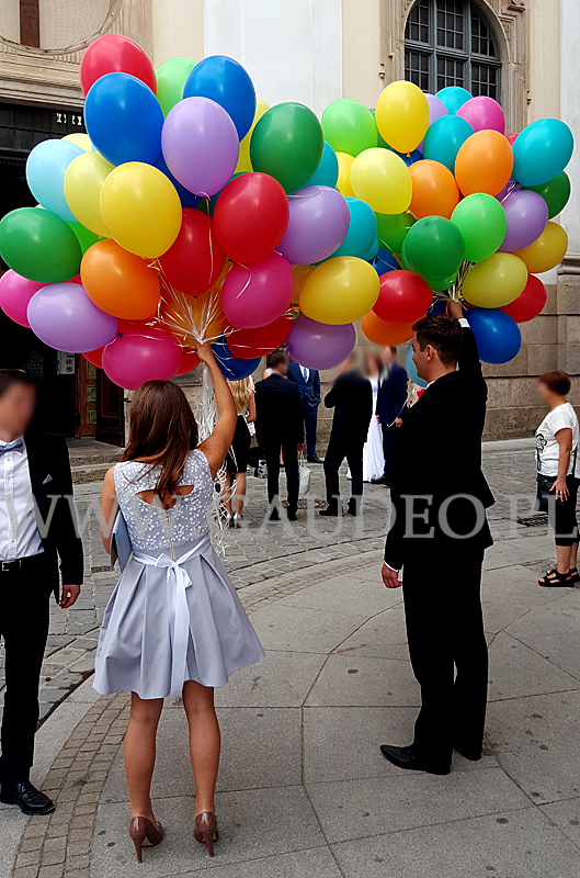 Balony z helem na ślub