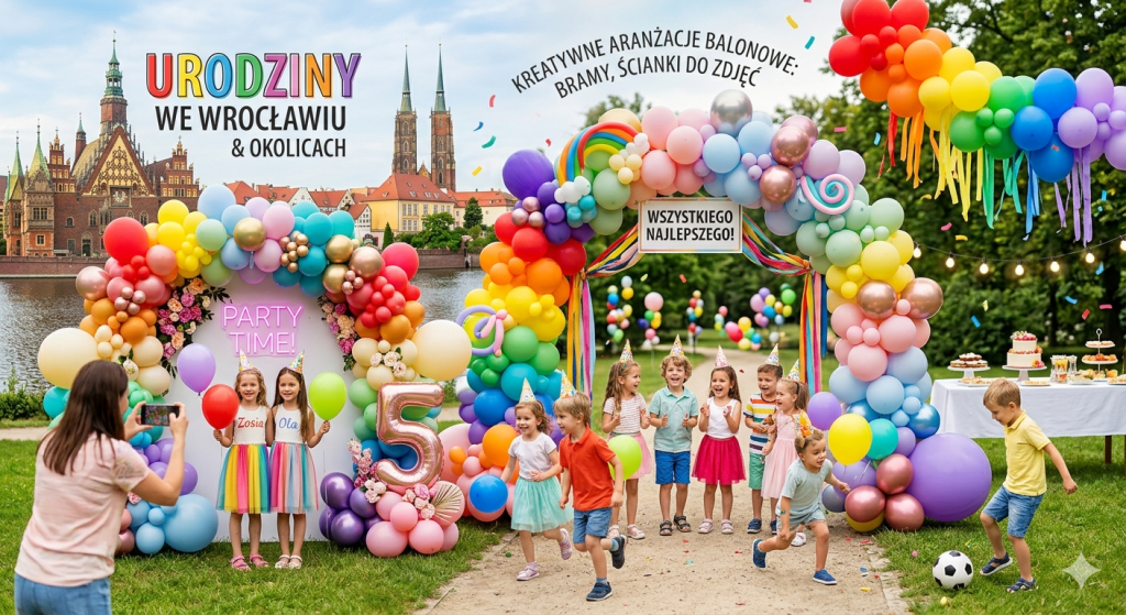 Dekoracje balonowe na urodziny we Wrocławiu i okolicach – kompletny poradnik wyboru firmy (bramy, ścianki do zdjęć, figury) i lista pułapek, których warto unikać