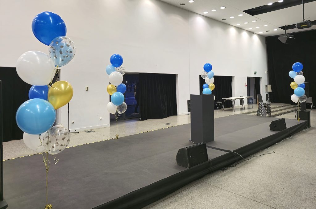 Dekoracje z balonów w Centrum Konferencyjnym przy Hali Stulecia we Wrocławiu
