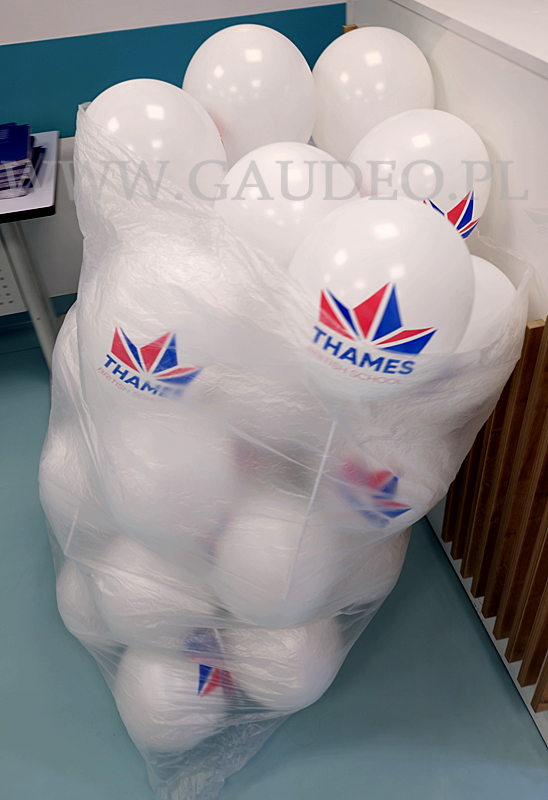 Dekoracje z balonów na rozpoczęcie roku szkolnego w Thames British School w Warszawie