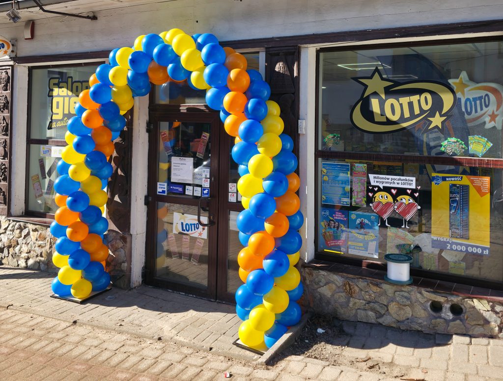 Bramy z balonów dla Salonów Gier Lotto w Szklarskiej Porębie i Żarowie