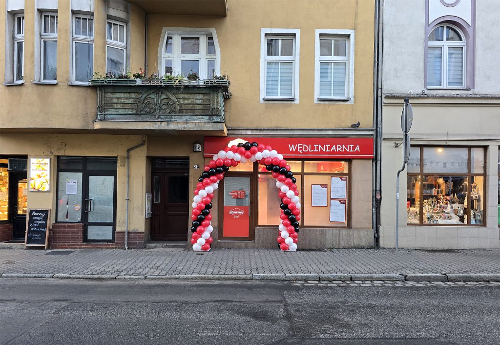 Brama z balonów dla sklepu Kawiks we Wrocławiu