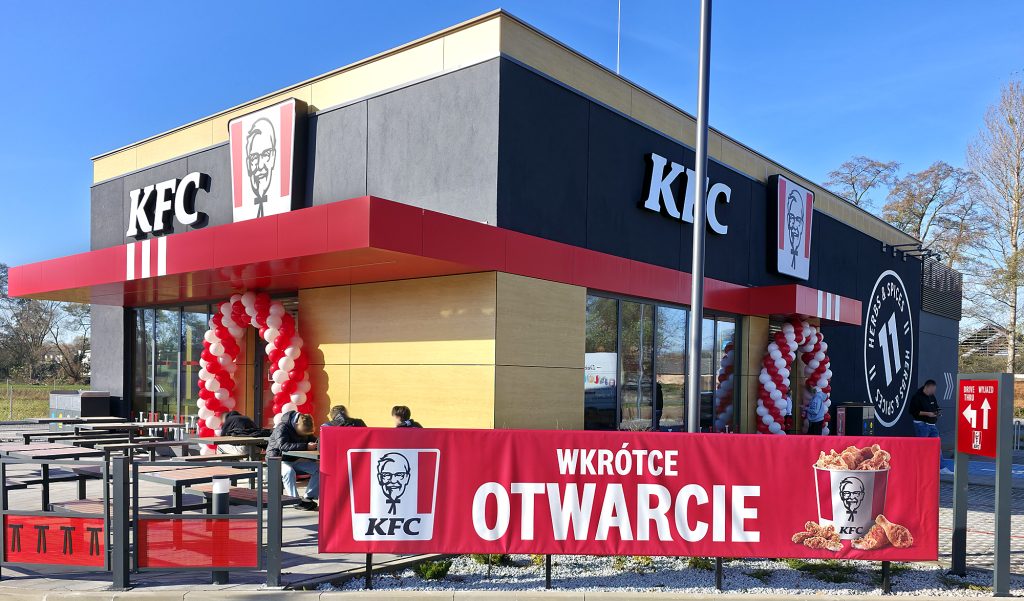 Dekoracje z balonów na otwarcie KFC w Turku