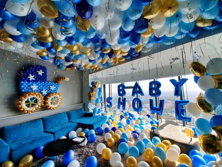 Dekoracja balonowa na Baby Shower