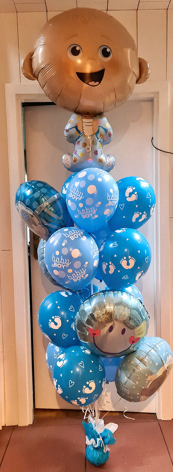 Balony z helem z okazji narodzin dziecka