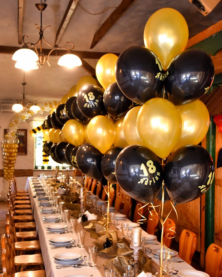 Balony z helem na osiemnastkę