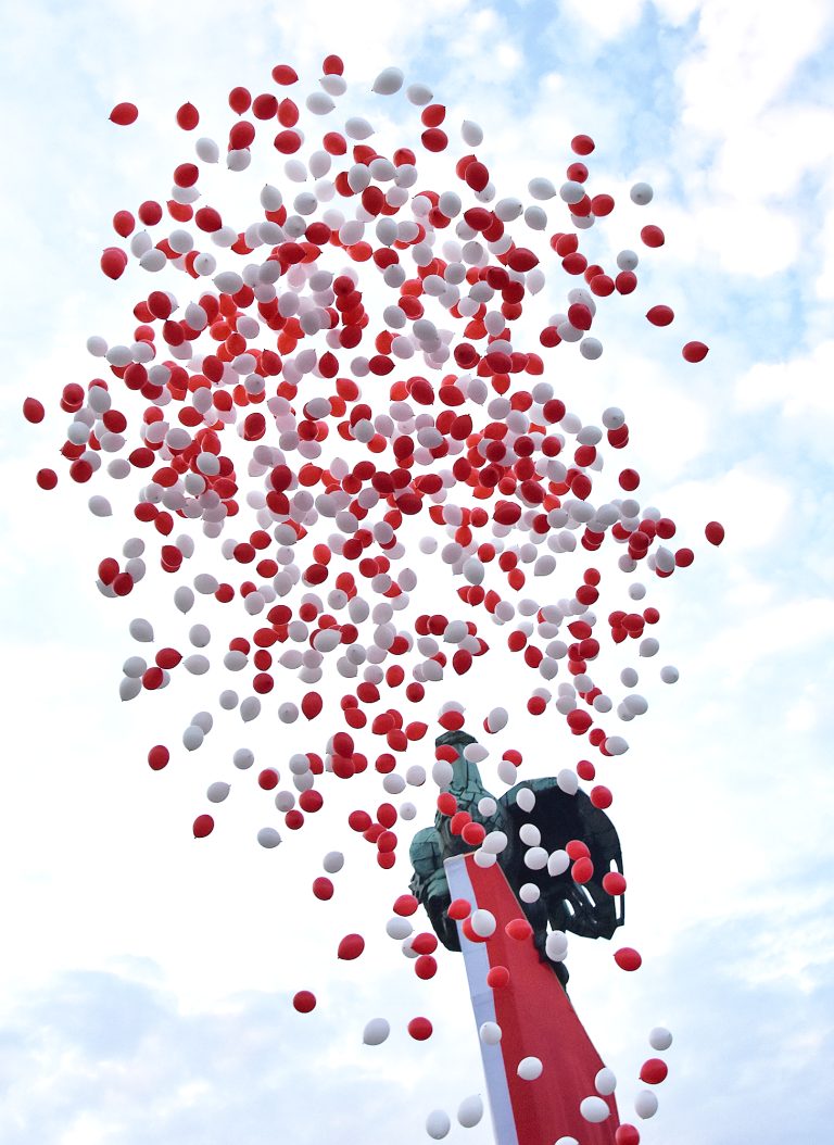 Puszczanie 1000 balonów z helem w Chorzowie