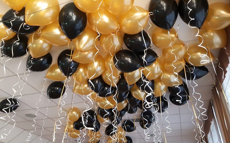 Balony z helem na bal sylwestrowy