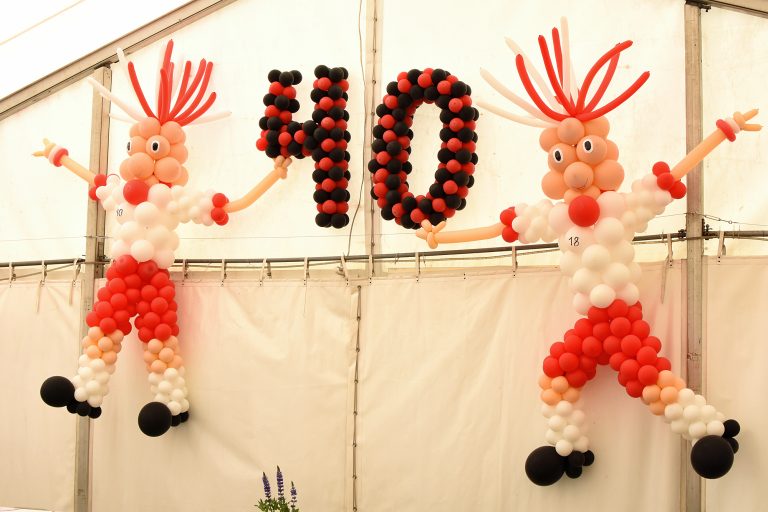 Dekoracja z balonów na 40 urodziny