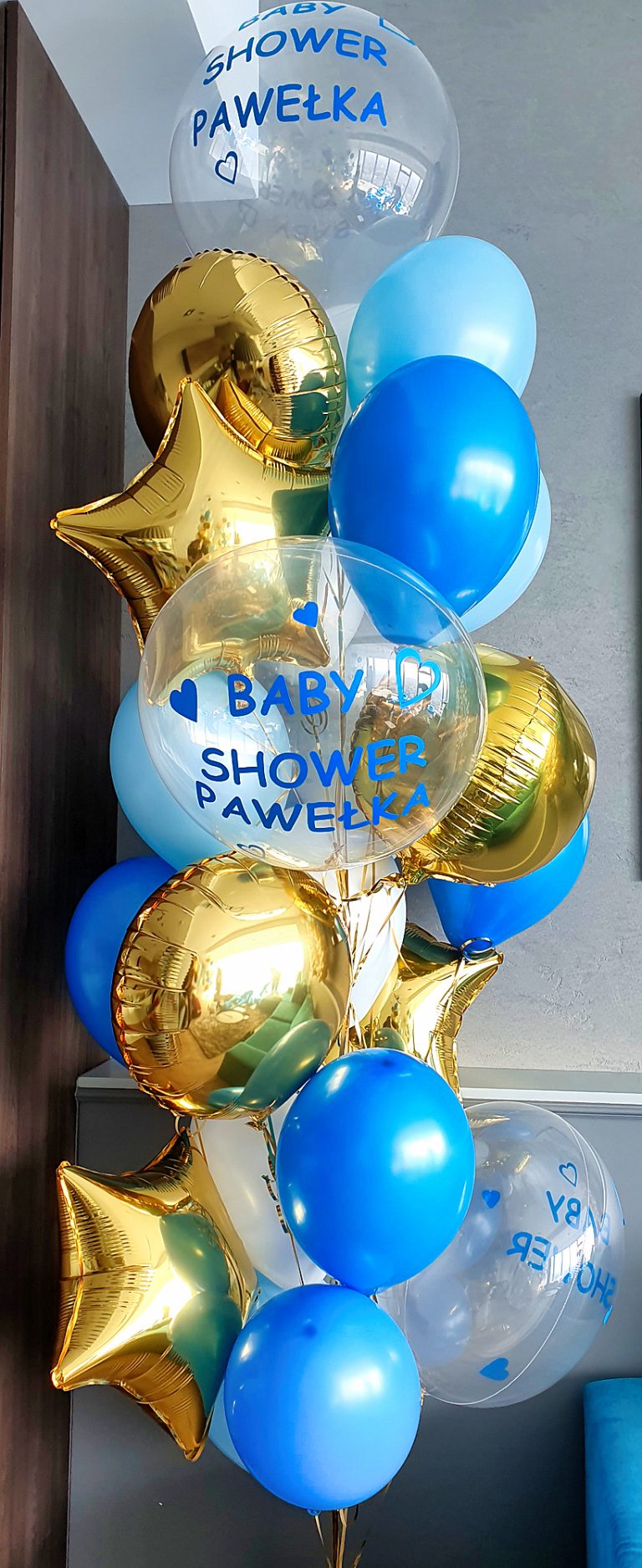 Bukiet z balonów na Baby Shower