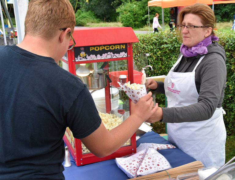 Popcorn na pikniku