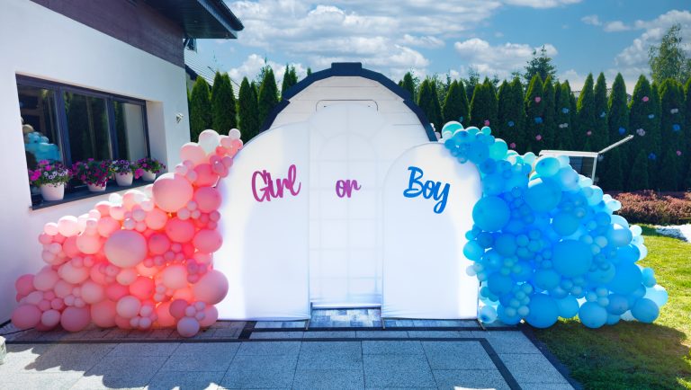 Ścianka z balonów na Baby Shower