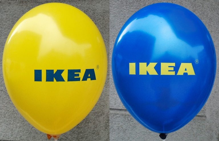 Balony z nadrukiem IKEA