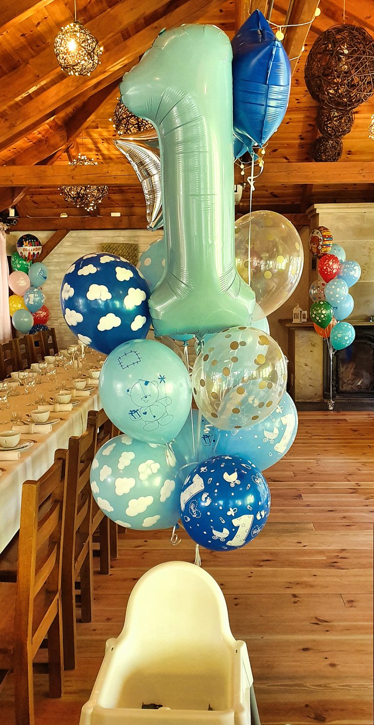 Bukiet z balonów na 1 urodziny