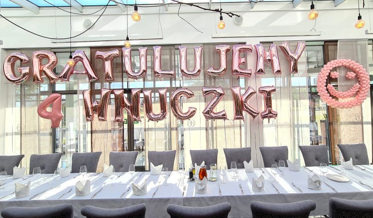Balony z helem na imprezę z okazji narodzin wnuczki