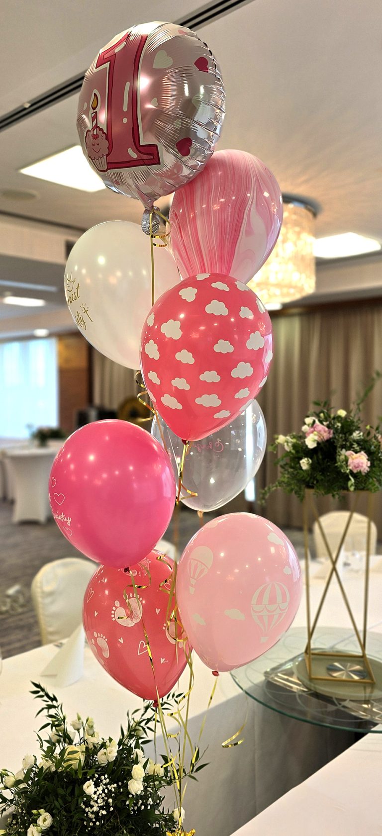 Urodzinowe balony helowe.