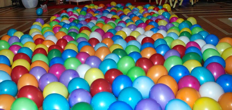 Podłoga z balonów