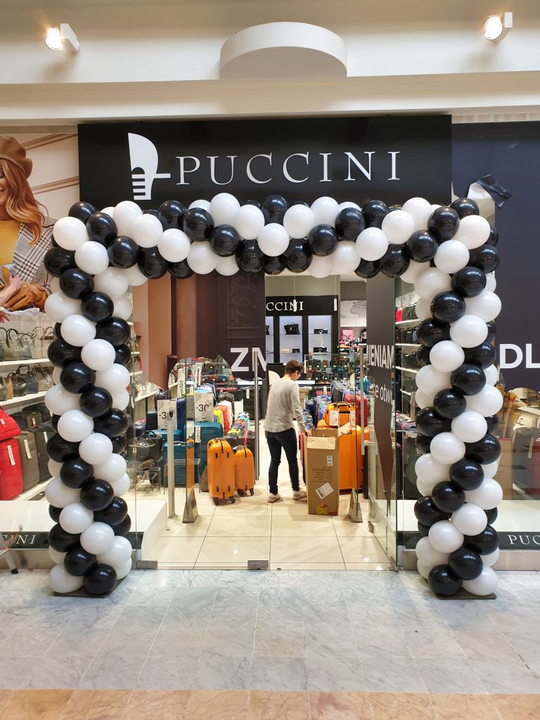 Brama z balonów dla salonu Puccini