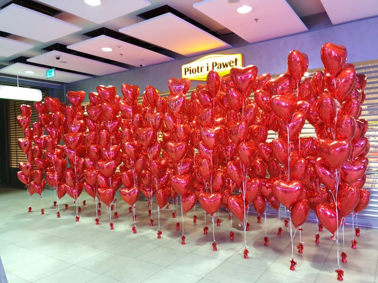 Stroiki z balonów helowych do dekoracji Galerii