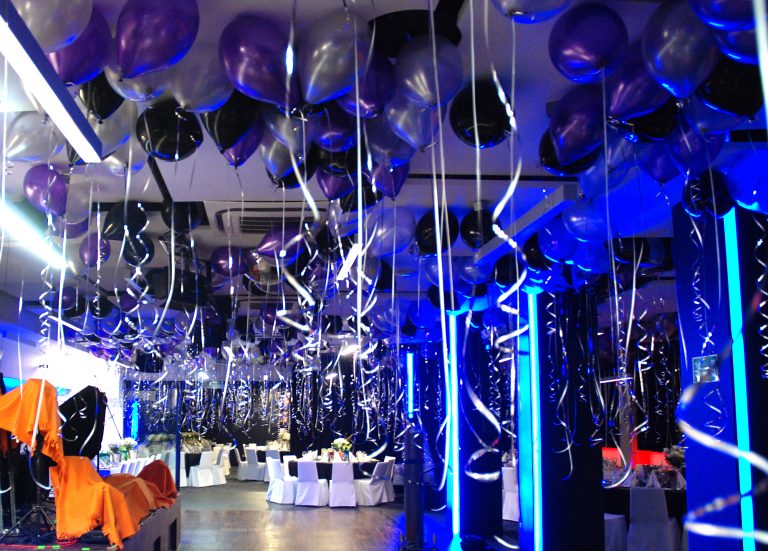 Balony z helem na bal sylwestrowy w Hotelu.