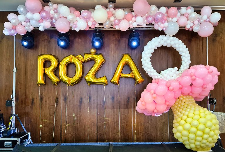 Dekoracja z balonów na urodziny