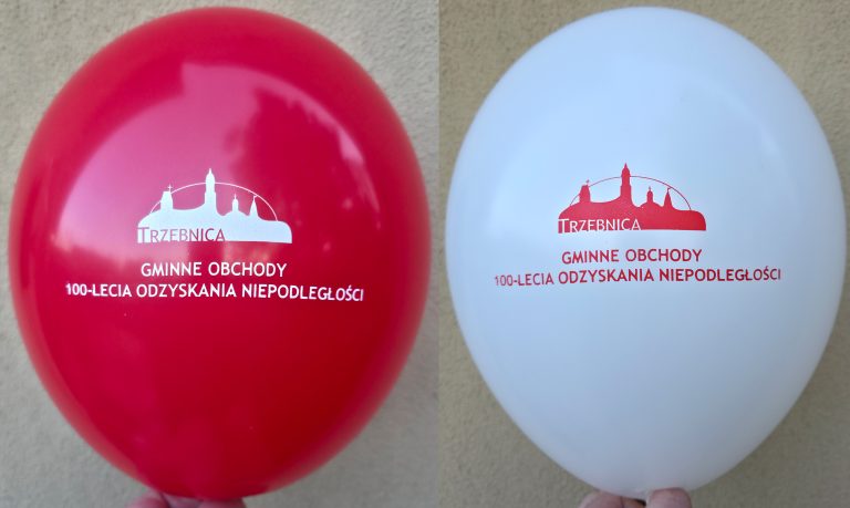 Balony z nadrukiem i zmianą koloru nadruku