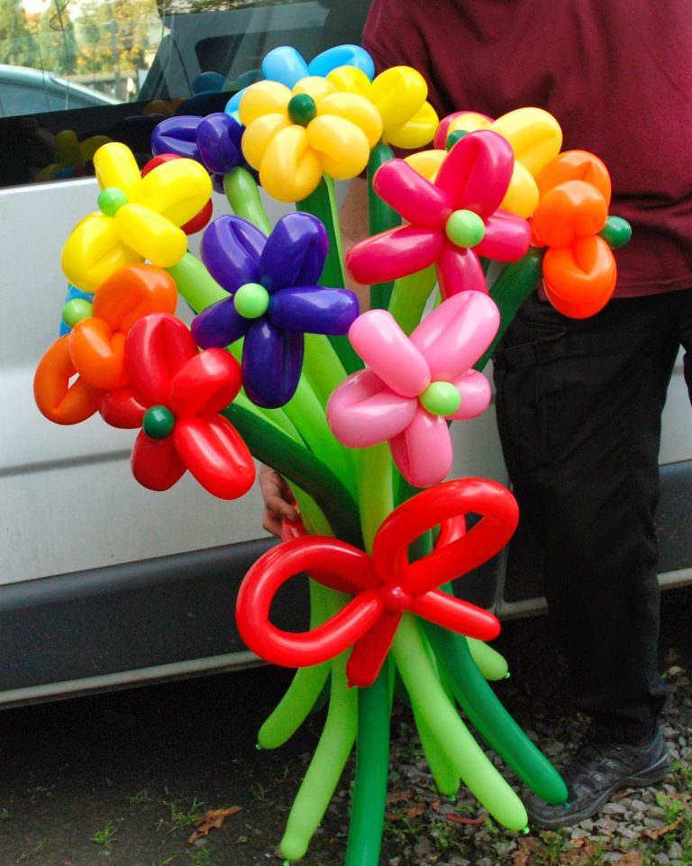 Bukiet balonowych kwiatków