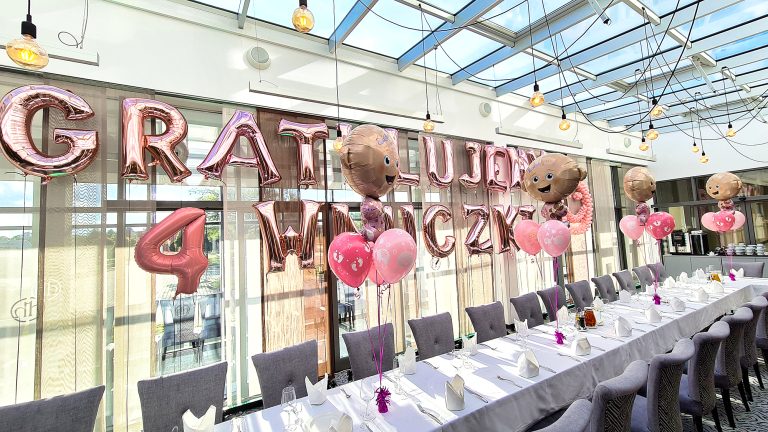 Balony z helem na imprezę z okazji narodzin wnuczki