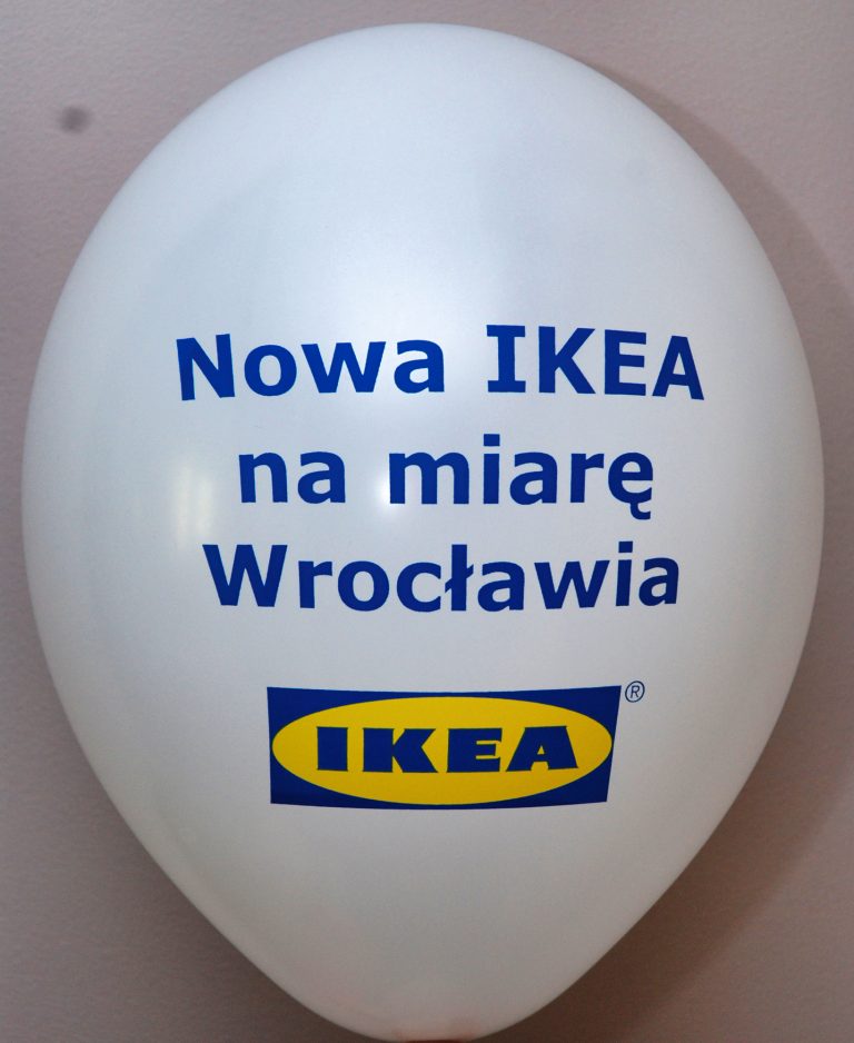 Balon z nadrukiem dla IKEA we Wrocławiu