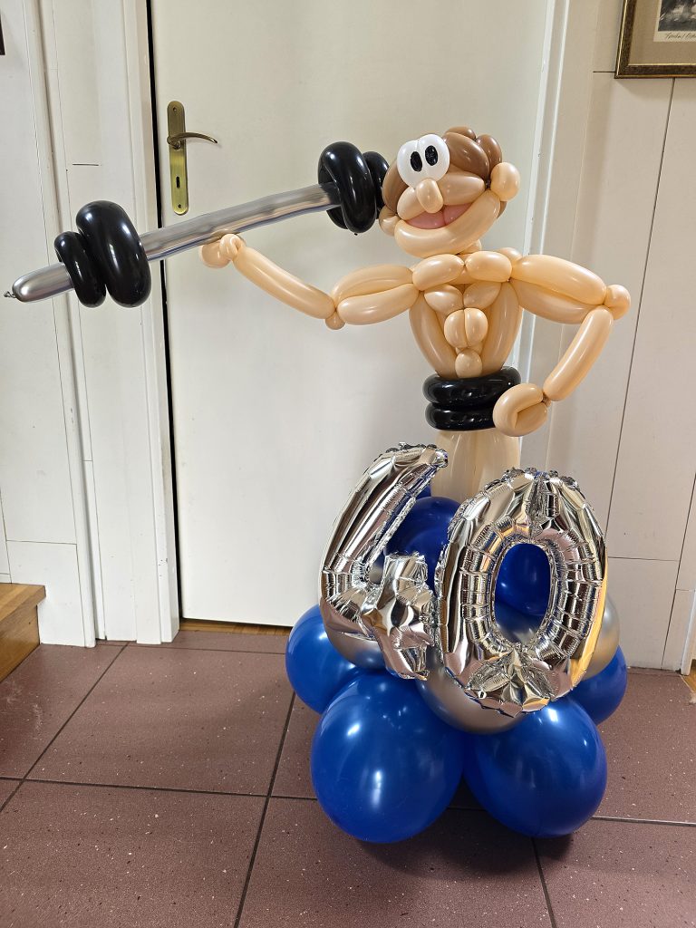 Figurka z balonów na 40 urodziny
