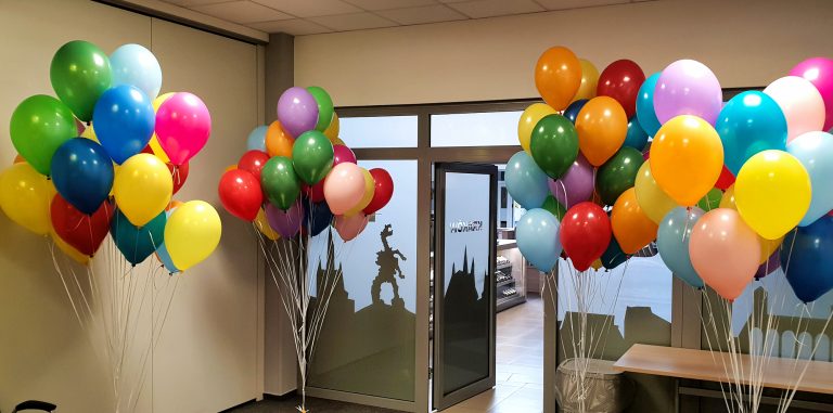 Kolorowe balony z helem i dostawą