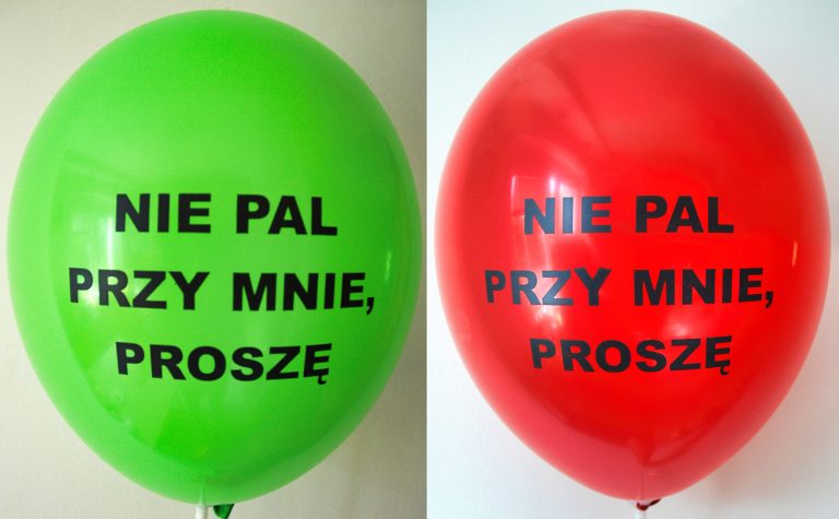 Balony z nadrukowanym przekazem