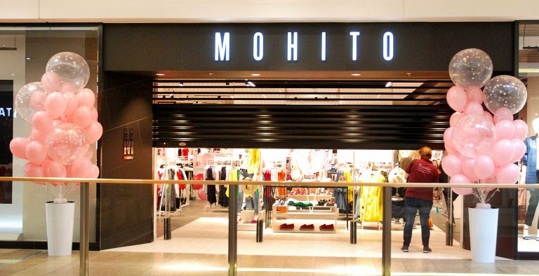 Balony z helem na otwarcie salonu Mohito