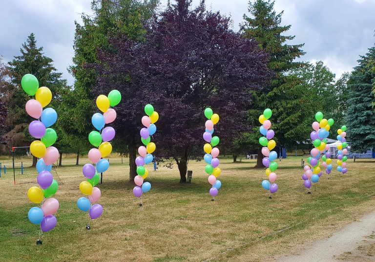 Balony z helem na Gliniankach we Wrocławiu