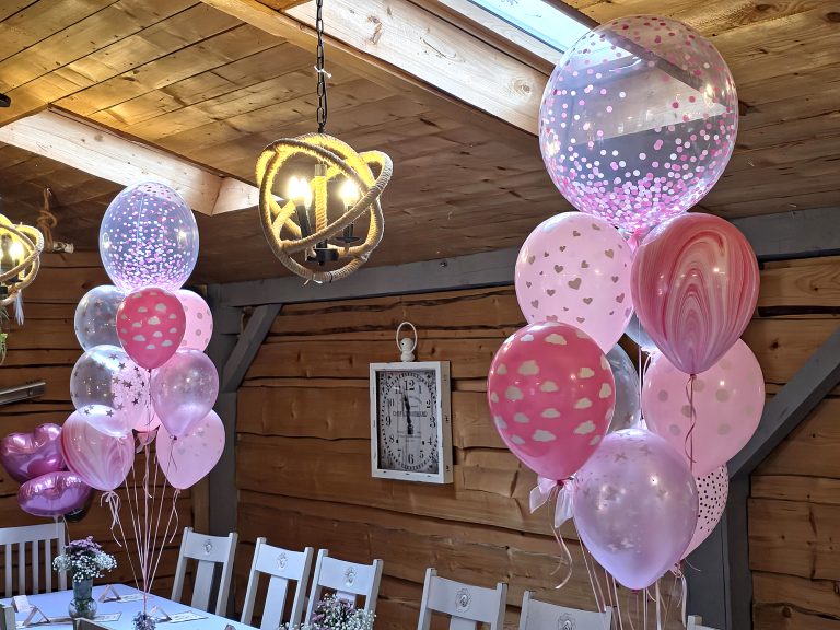 Urodzinowe stroiki z balonów