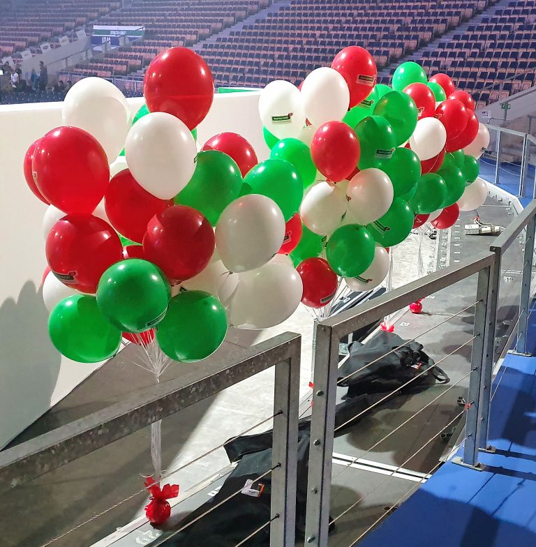 Balony z helem i dostawą na targi