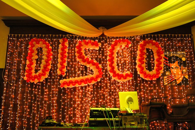 Napis z balonów DISCO