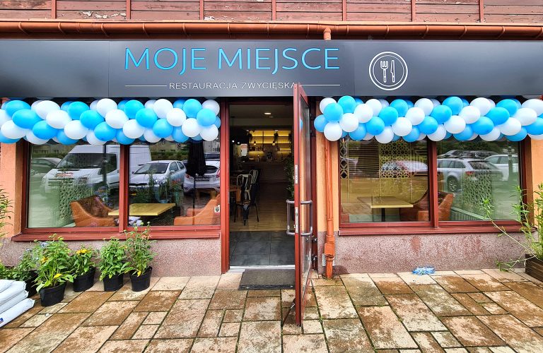 Girlandy z balonów na otwarcie restauracji