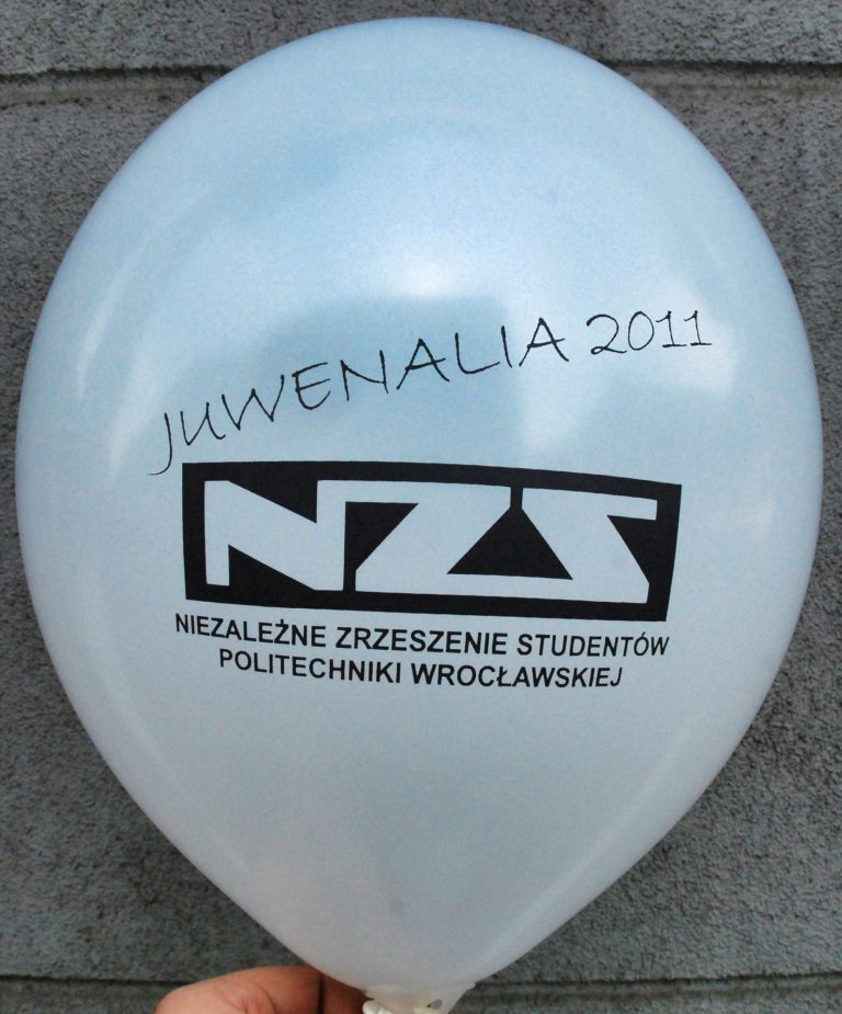 Balon z nadrukiem okolicznościowym dla NZS