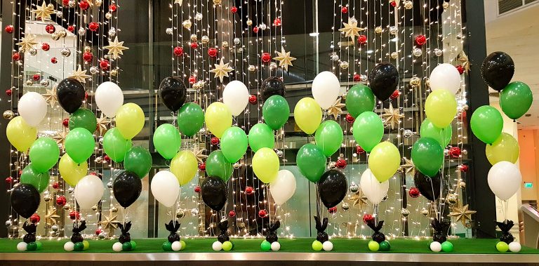 Balony z helem dla kawiarni Starbucks