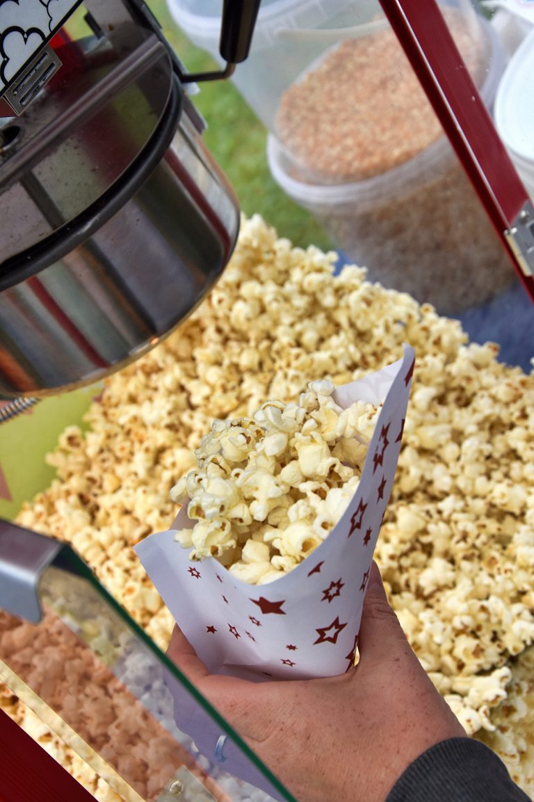 Popcorn na imprezie plenerowej