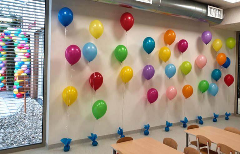 Balony z helem na otwarcie przedszkola