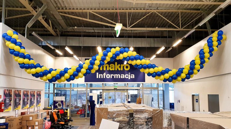 Girlanda z balonów na urodziny Makro