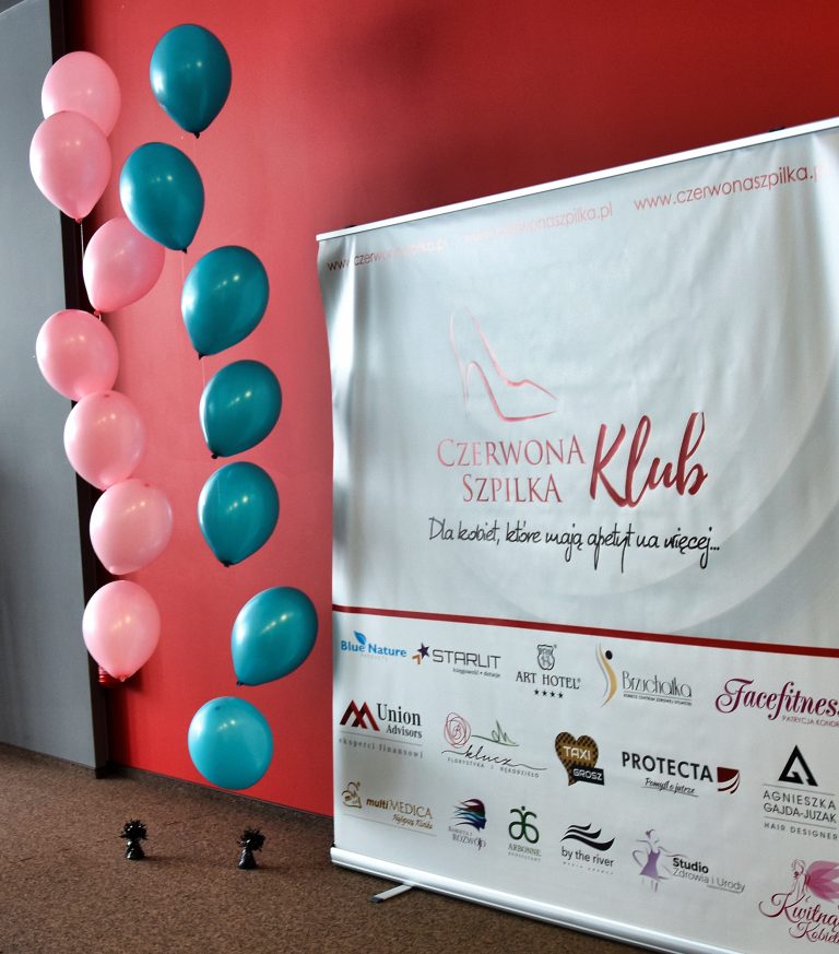 Balony z helem na konferencję Czerwonej Szpilki