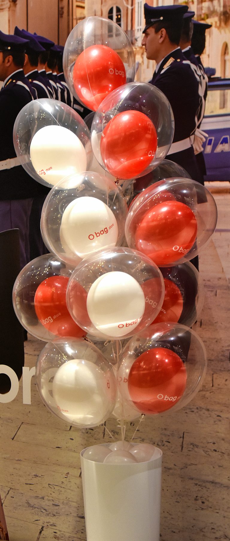Balony w balonie z helem dla firmy OBag