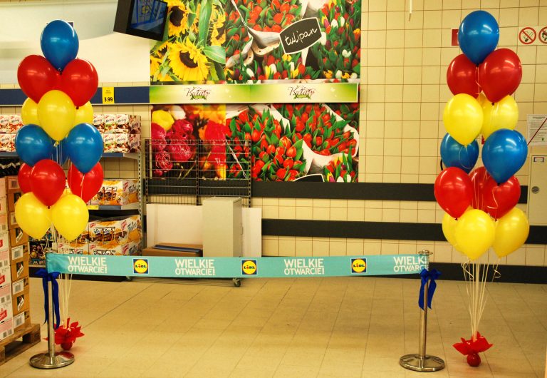 Bukiety z balonów helowych na otwarcie