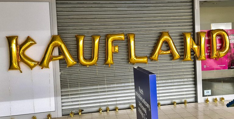 Balony z helem na otwarcie marketu Kaufland