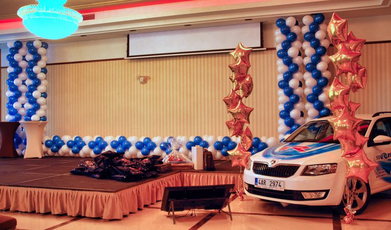 Dekoracje z balonów na konferencję firmową w Hotelu Haston